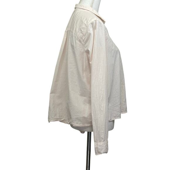 Xirena pink button down top, small, classic, timeless, pastel, everyday, simple - Picture 2 of 6